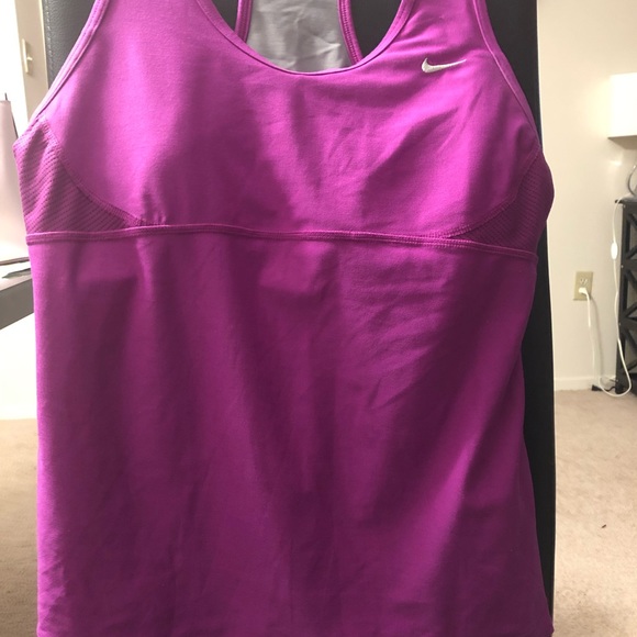 Nike pink/purple workout top - Picture 2 of 4